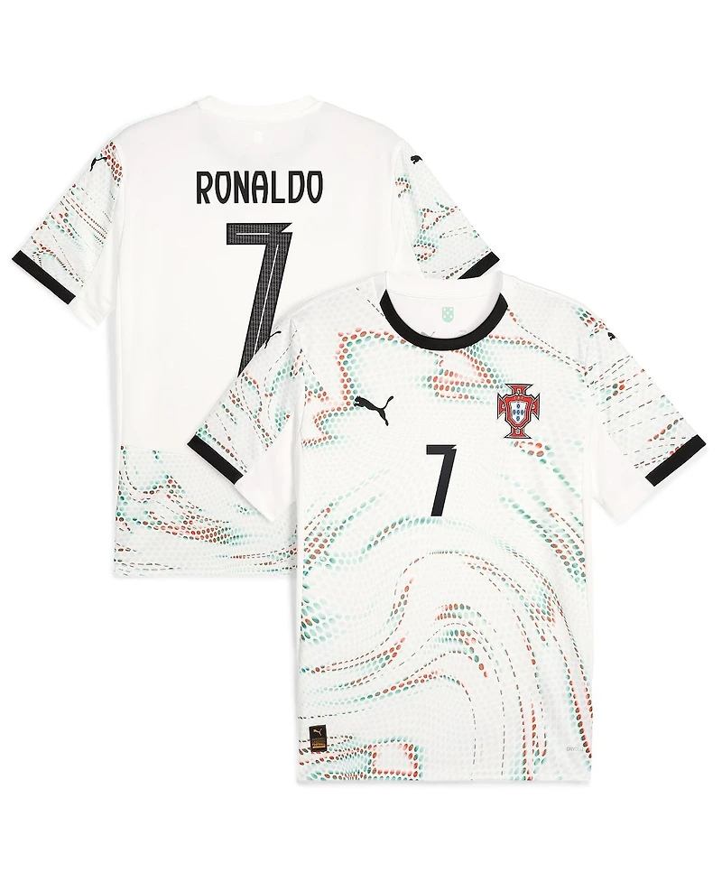Puma Men's Cristiano Ronaldo White Portugal National Team 2025 Away Replica Jersey