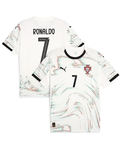 Puma Men's Cristiano Ronaldo White Portugal National Team 2025 Away Replica Jersey
