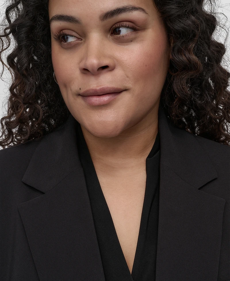 Dkny Plus One-Button Blazer