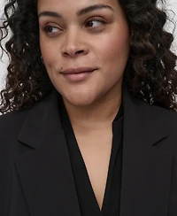 Dkny Plus One-Button Blazer