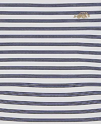 Kids Headquarters Toddler and Little Boys 3-Piece Tipped Polo Shirt, Striped T-Shirt Printed Twill Shorts Set