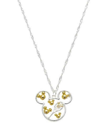 Disney Mickey Mouse Cubic Zirconia Tennis Pendant Necklace