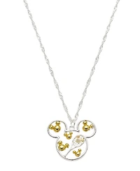 Disney Mickey Mouse Cubic Zirconia Tennis Pendant Necklace