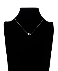 Disney Cubic Zirconia Mickey Mouse Baseball Charm Necklace