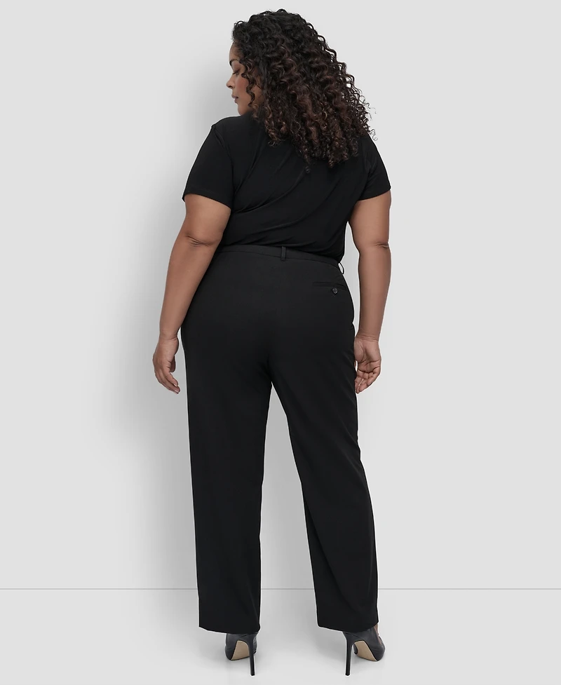 Dkny Plus Modern-Fit Pants