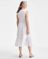 Style & Co Petite Cotton A-Line Dress, Exclusively at Macy's