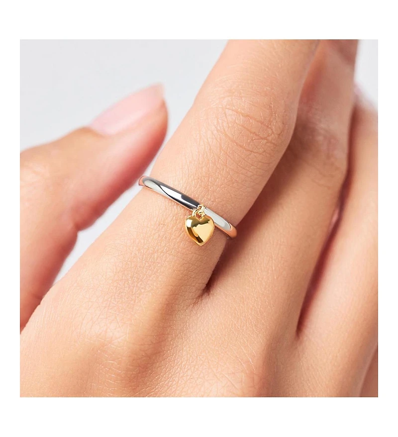 Ana Luisa Heart Ring - Leia Two Tone