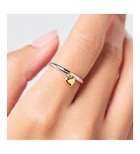 Ana Luisa Heart Ring - Leia Two Tone