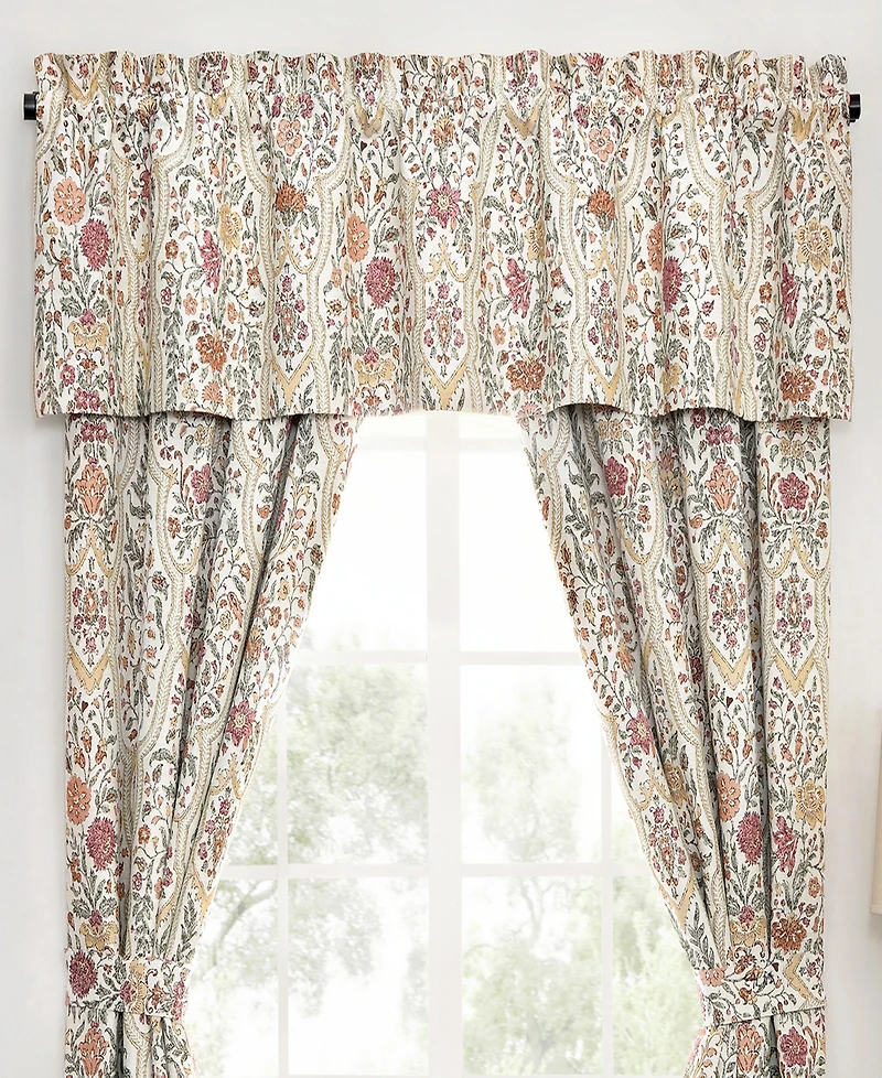 Rose Tree Baroda Floral Tailored Valance, 80" x 17"