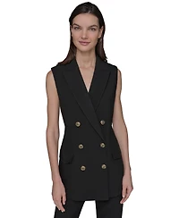 Karl Lagerfeld Paris Women's Double-Breasted Vest