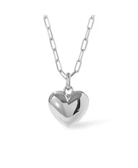 Ana Luisa Puffed Heart Necklace