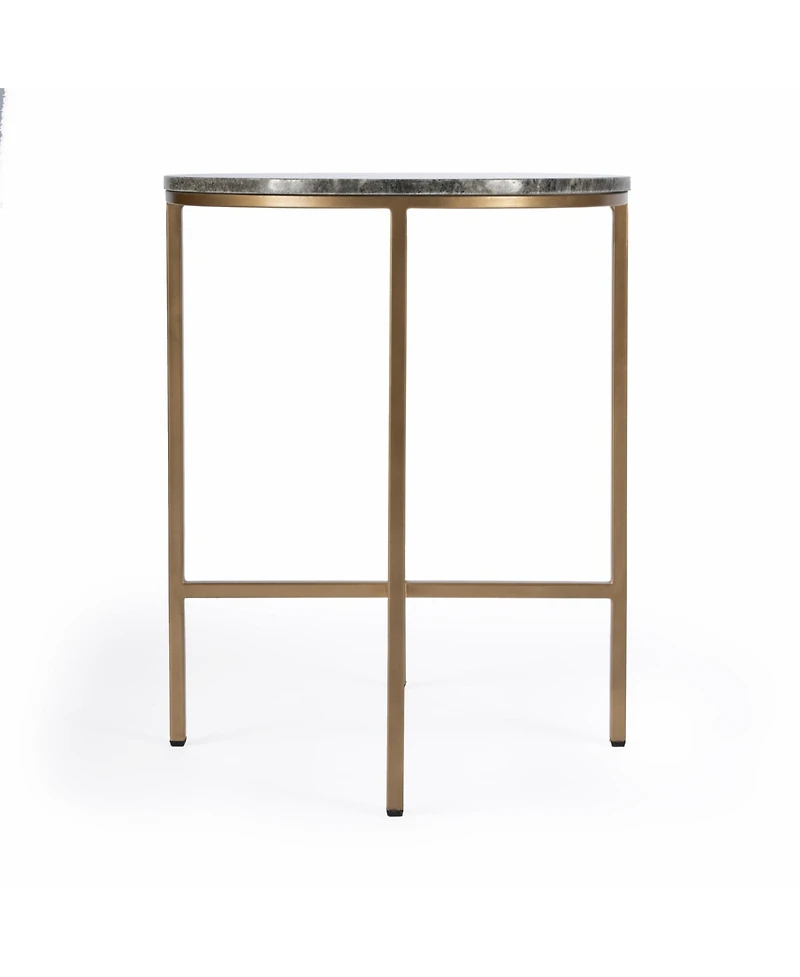 Luxury Round Marble End Table for Living Room