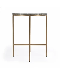 Luxury Round Marble End Table for Living Room
