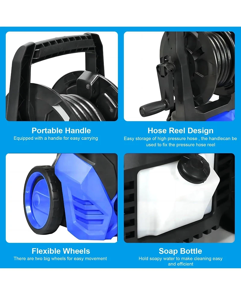3500 Psi 2.4 Gpm Electric Pressure Washer with Pressure Hose