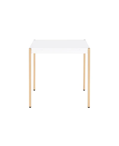 Contemporary Square End Table in Manufactured Wood Finish