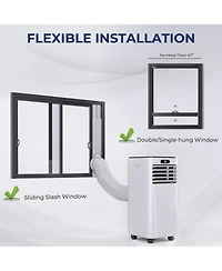 10000 Btu 4-in-1 Portable Air Conditioner for Rooms up to 350 sq.ft
