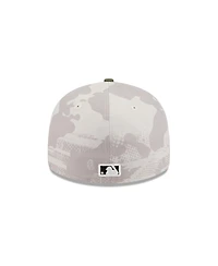 New Era Men's Light Beige/Olive St. Louis Cardinals 2025 Armed Forces Day Low Profile 59FIFTY Fitted Hat