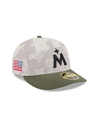 New Era Men's Light Beige/Olive Minnesota Twins 2025 Armed Forces Day Low Profile 59FIFTY Fitted Hat