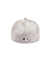New Era Men's Light Beige/Olive Milwaukee Brewers 2025 Armed Forces Day Low Profile 59FIFTY Fitted Hat