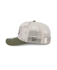 New Era Men's Light Beige/Olive Cincinnati Reds 2025 Armed Forces Day 9SEVENTY Adjustable Hat