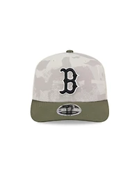 New Era Men's Light Beige/Olive Boston Red Sox 2025 Armed Forces Day 9SEVENTY Adjustable Hat