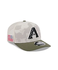 New Era Men's Light Beige/Olive Arizona Diamondbacks 2025 Armed Forces Day 9SEVENTY Adjustable Hat