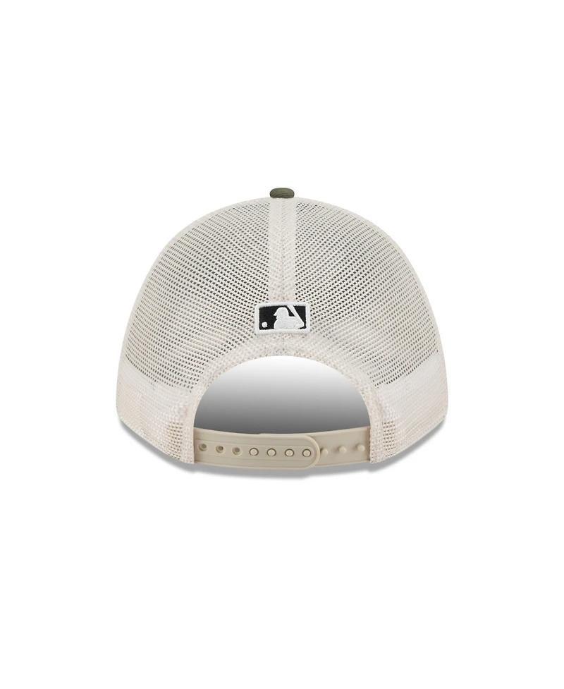 New Era Men's Light Beige/Olive Los Angeles Dodgers 2025 Armed Forces Day 9FORTY M-Crown A-Frame Adjustable Hat
