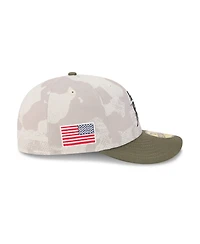 New Era Men's Light Beige/Olive Miami Marlins 2025 Armed Forces Day 59FIFTY Fitted Hat