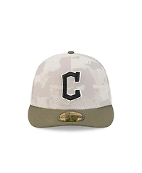 New Era Men's Light Beige/Olive Cleveland Guardians 2025 Armed Forces Day 59FIFTY Fitted Hat