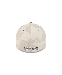 New Era Men's Light Beige/Olive Cincinnati Reds 2025 Armed Forces Day 39THIRTY Flex Hat