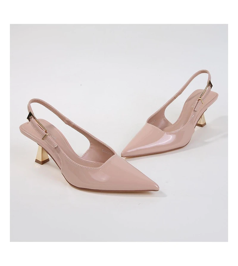 Cassandra Slingback Kitten Heels