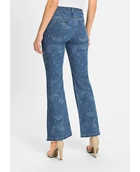 Olsen Women's Mona Fit Paisley Motif Jean