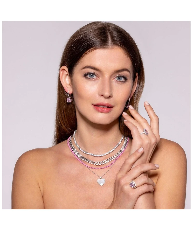 Anna Zuckerman Bauble Drop 4 Carat Cushion Earrings