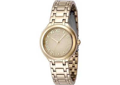 Invicta Women's Wildflower Quartz 3 Hand Gold Dial Watch