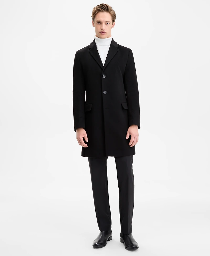 Hugo by Boss Men's Regular-Fit Cashmere Overcoat