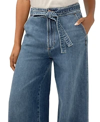 Silver Jeans Co. Women's Highly Desirable High Rise Belted Ultra-Wide Leg