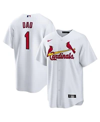 Nike Men's White St. Louis Cardinals 1 Dad Home Replica Jersey