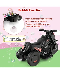 6V Kids Electric Ride on Motorcycle with Bubble Maker and Music