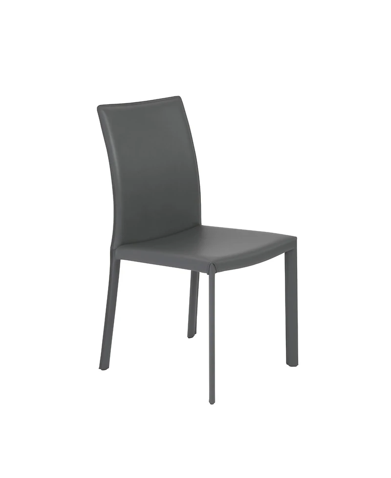 Set of 2 Dining Side Chairs with Padded Seats