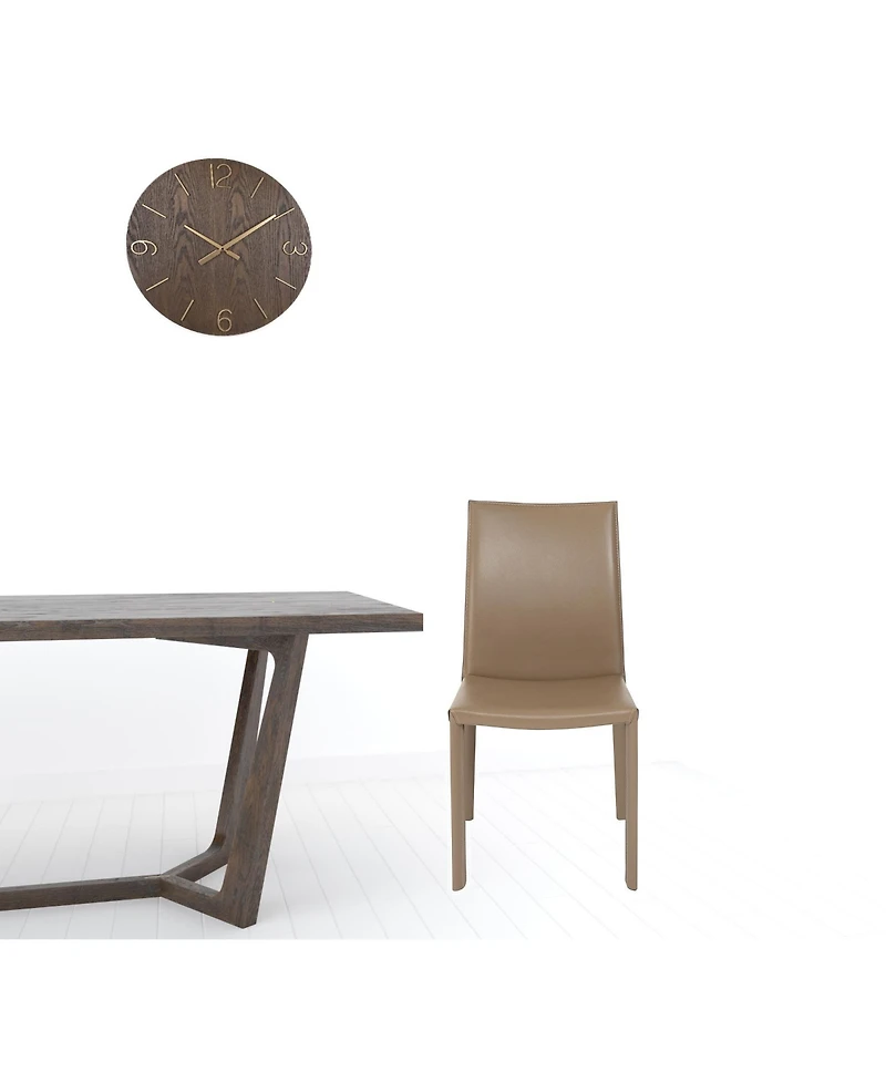 Set of 2 Dining Side Chairs with Padded Seats