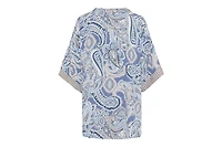 Olsen Women's Paisley Kimono with Embroidered Trim