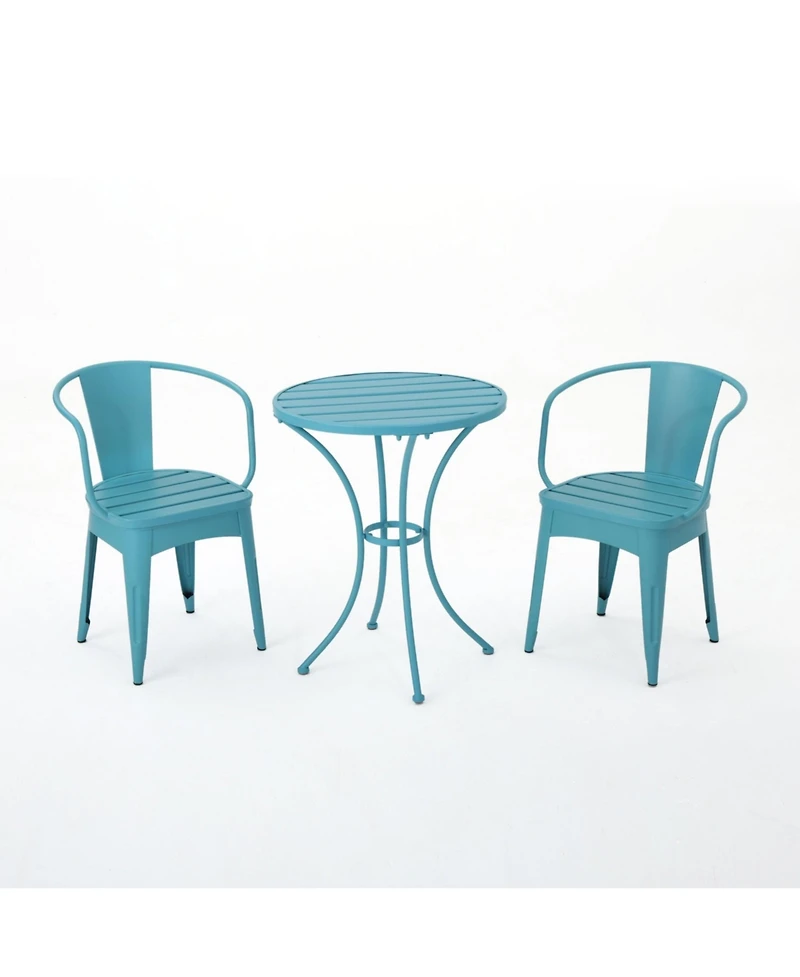 3-Piece Metal Patio Conversation Seating Set