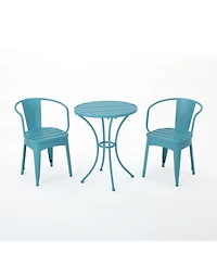 3-Piece Metal Patio Conversation Seating Set