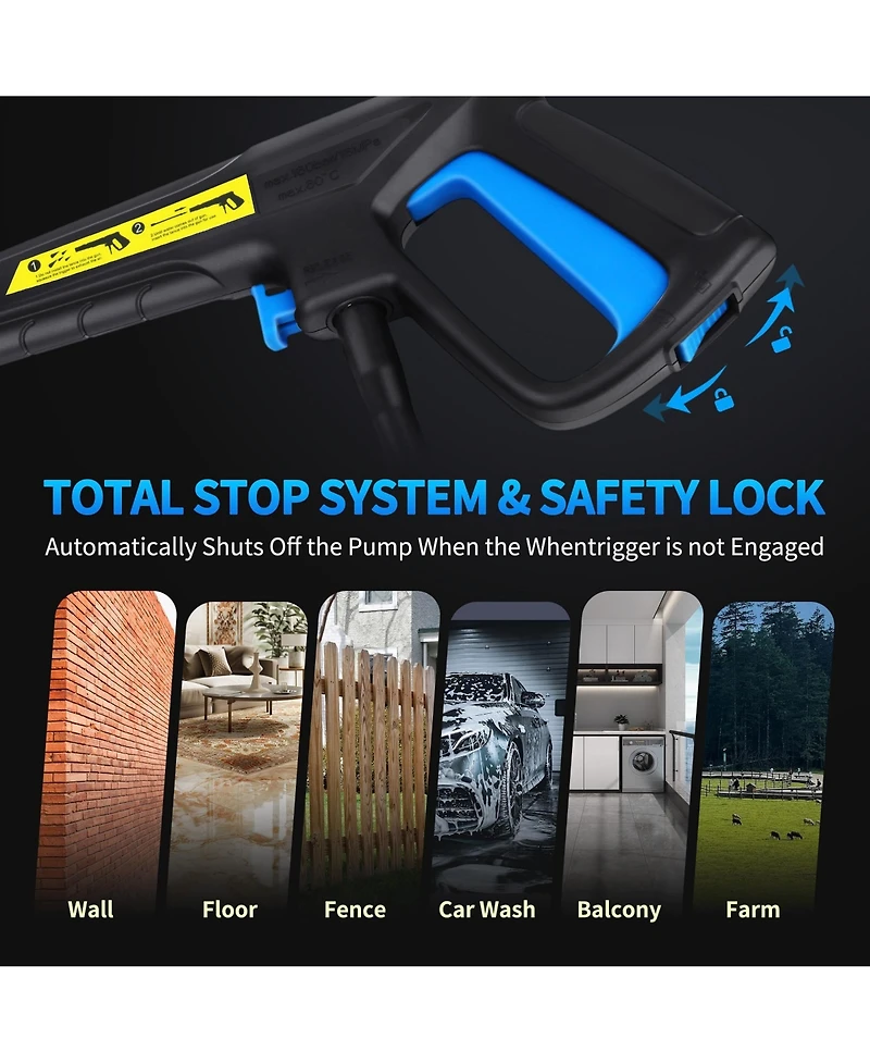 4500 Psi 2.0 Gpm Electric Pressure Washer with Foam Cannon & Hose Reel