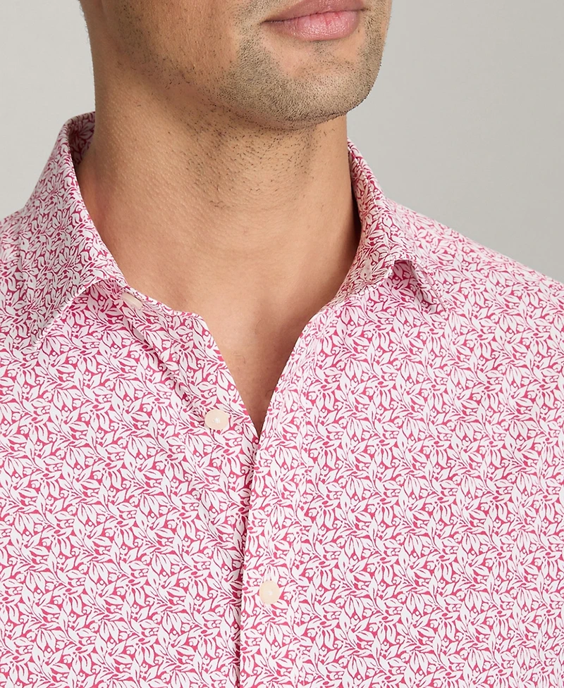 UNTUCKit Men's Slim Fit Performance Mavrud Short Sleeve Button Up Shirt