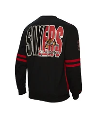Mitchell & Ness Men's Red Philadelphia 76ers All Over Pullover Sweatshirt