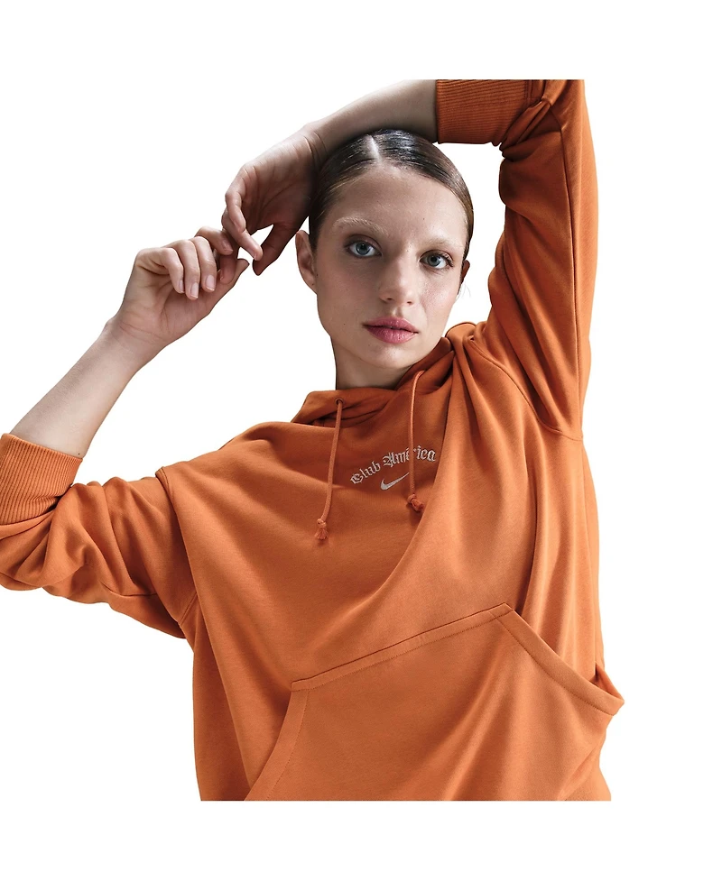 Nike Women's Orange Club America Ca x Phoenix Fleece Pullover Hoodie