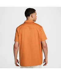 Nike Men's Burnt Orange Club America Ca x Woven Button-Down Shirt