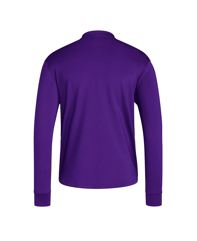 Adidas Men's Purple Washington Huskies Dugout Pullover Sweatshirt