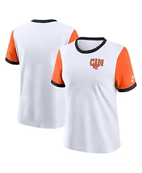 Nike Women's White Cincinnati Bengals Rewind Ringer Tri-Blend T-Shirt